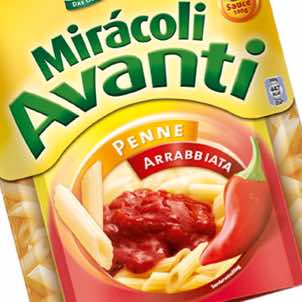 Im Jahre 2009 wurde das Produkt Mirácoli Avanti eingeführt. Eine komplette Mikrowelle-Mahlzeit.